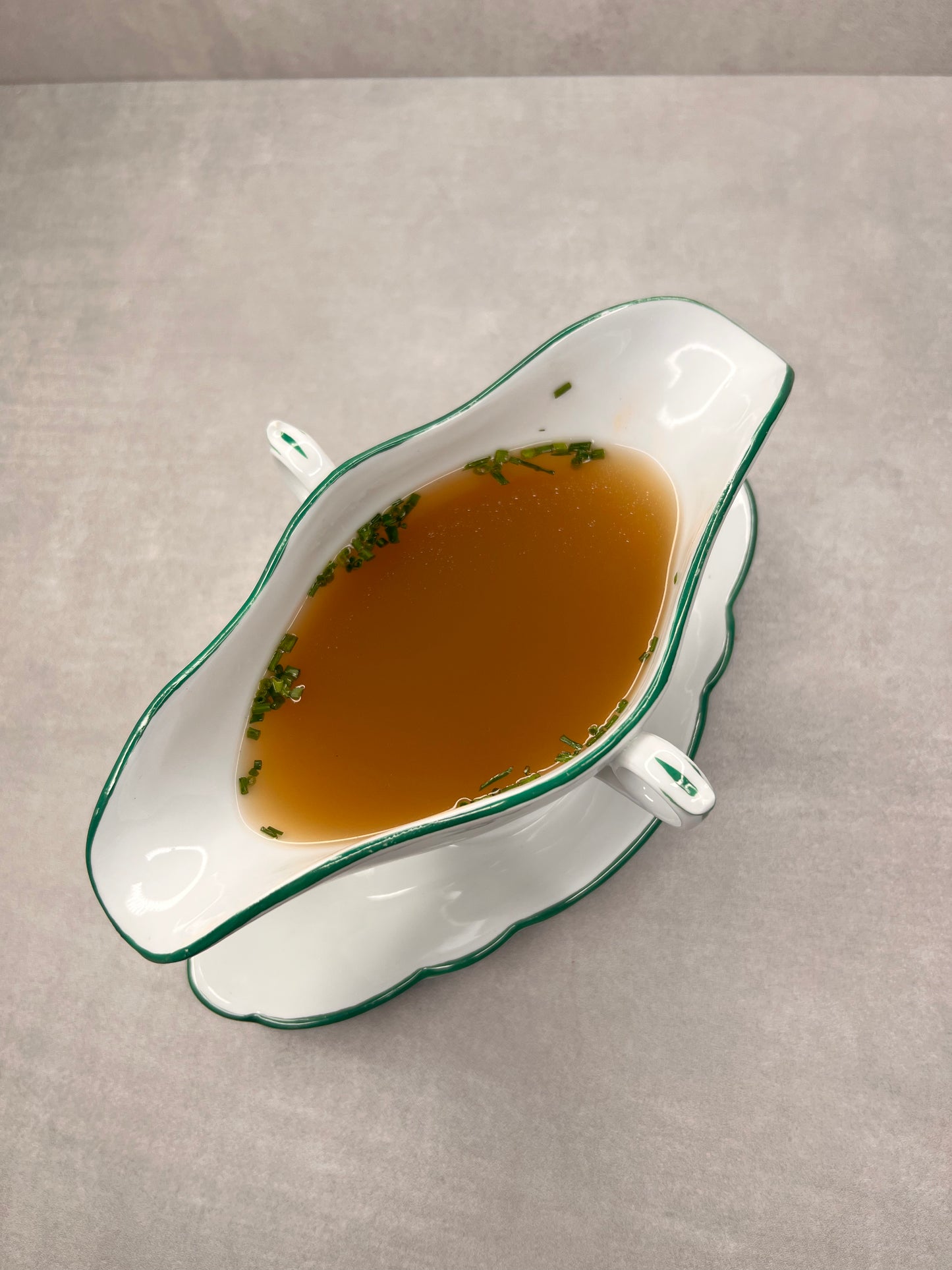 Ochsenkraftbrühe im Glas