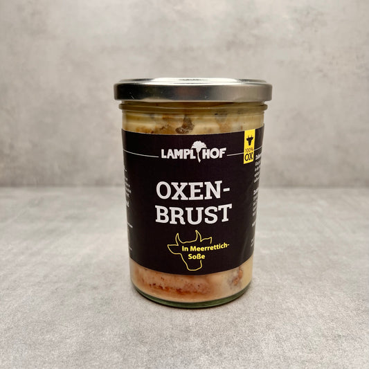 Ochsenbrust in Meerrettichsoße im Glas